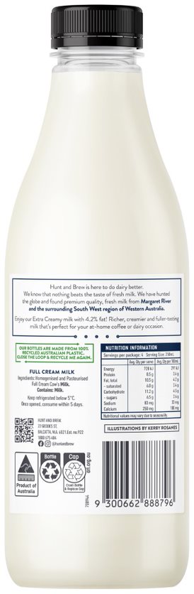 EXTRA CREAMY SINGLE ORIGIN MILK 1L