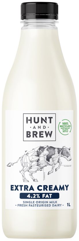 EXTRA CREAMY SINGLE ORIGIN MILK 1L | Hunt & Brew – Hunt And Brew