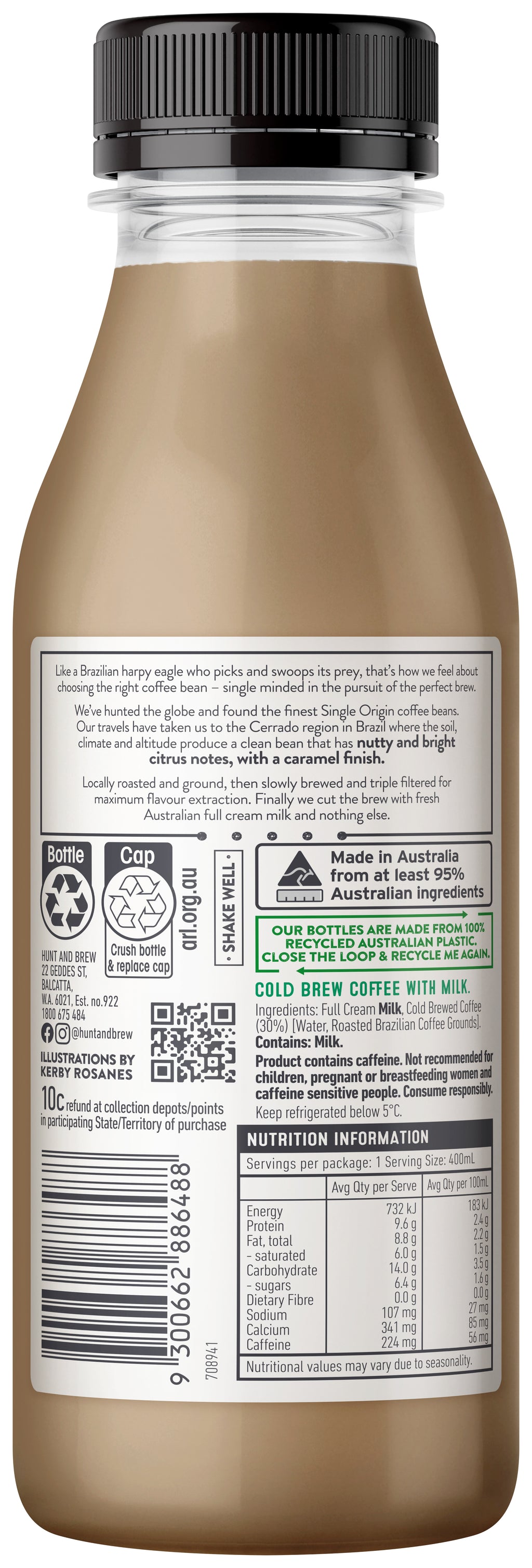 BRAZIL COLD BREW COFFEE 400ml