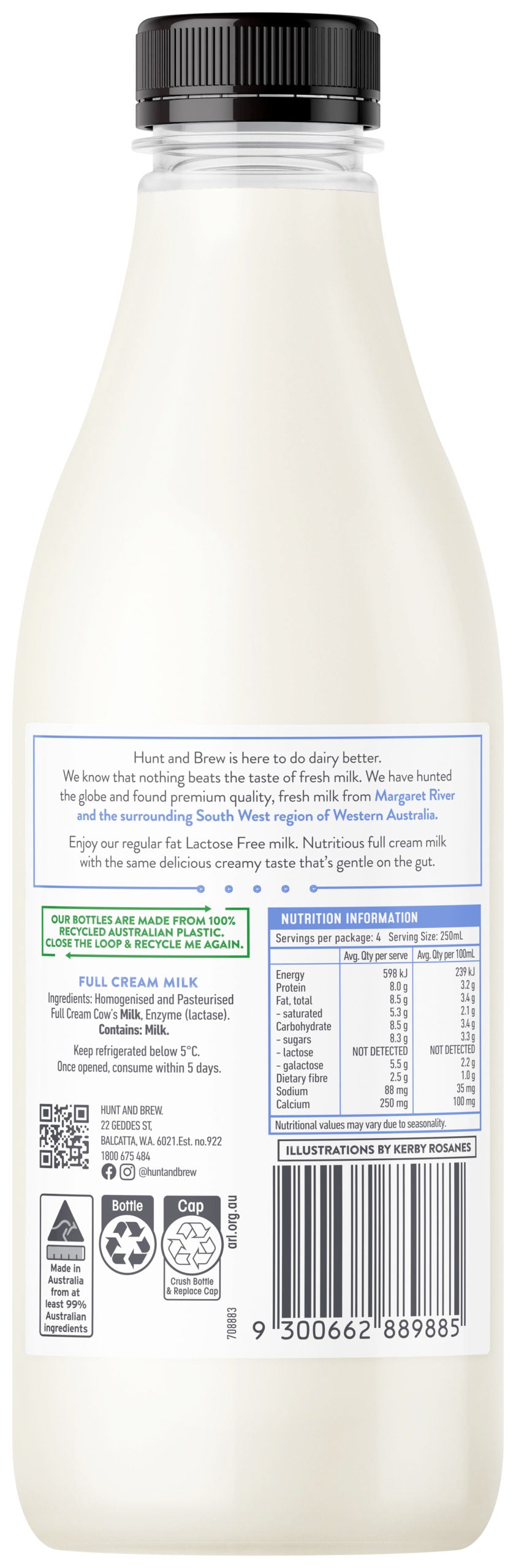 LACTOSE FREE MILK 1L